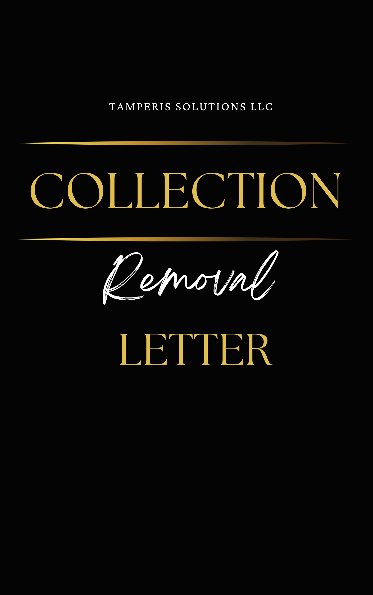 Collection Removal Letter