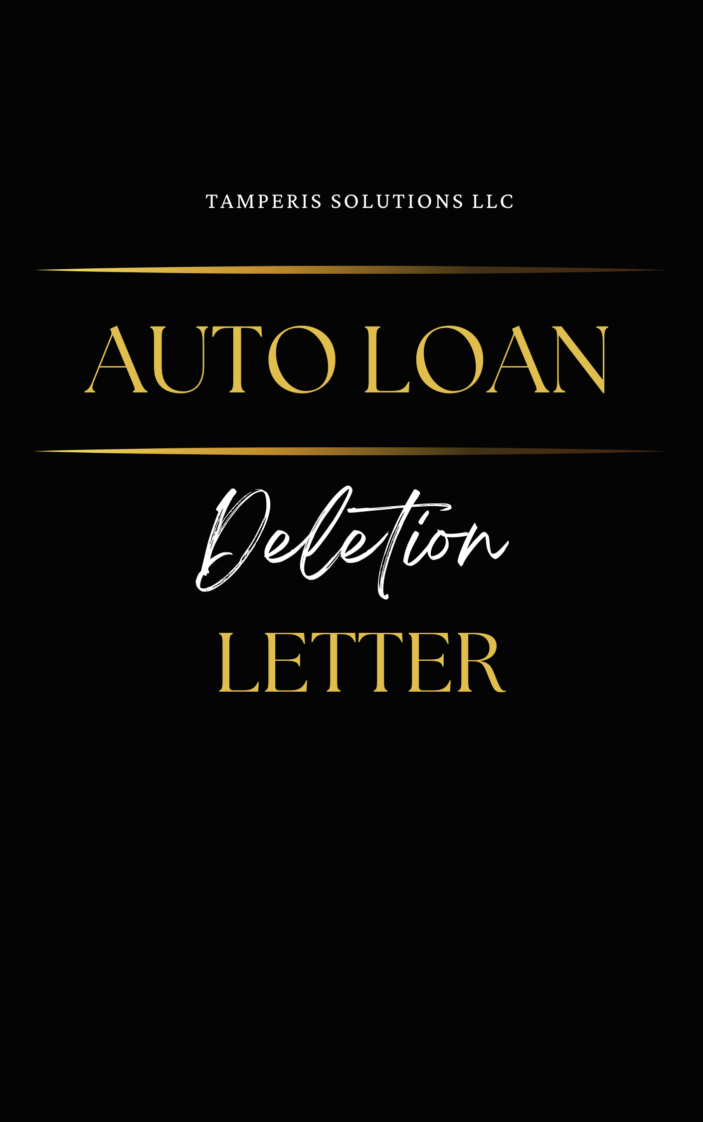 Auto-loan Deletion Letter (Repo)