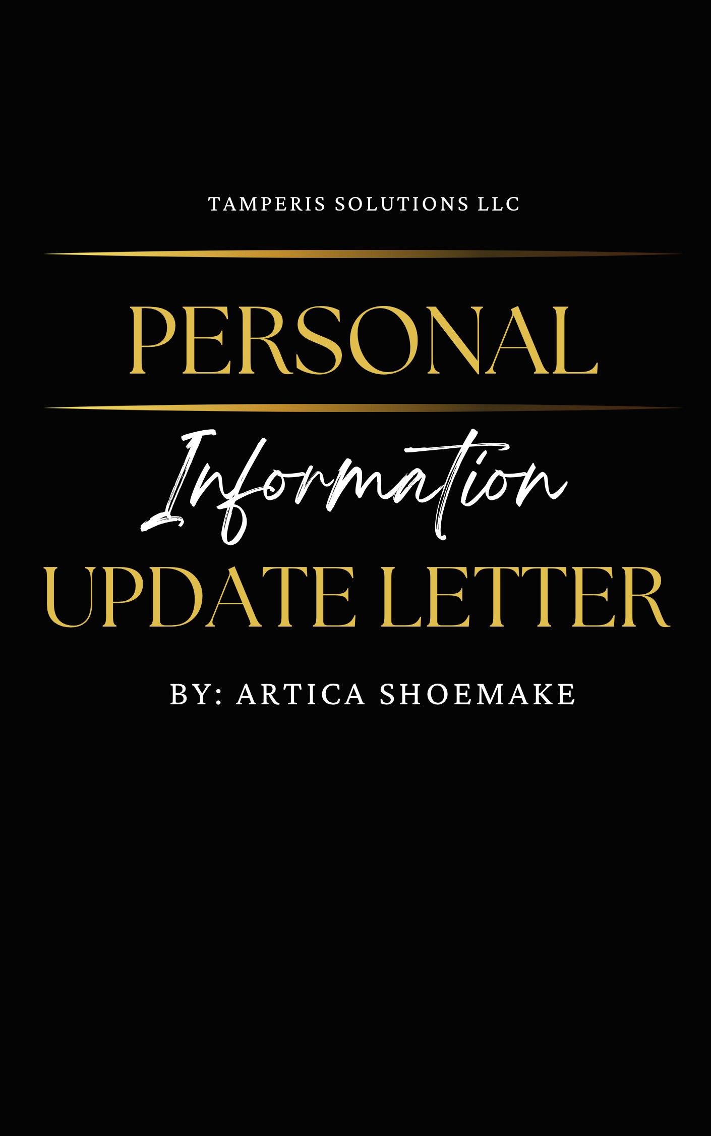 Personal Information Update Letter ( Disputes Of Inaccuracy)