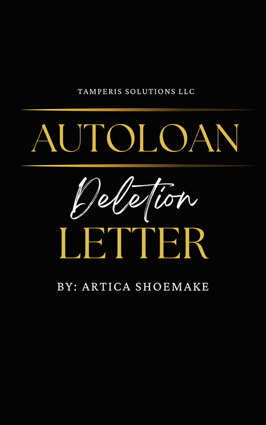 Auto-loan Deletion Letter (Repo)