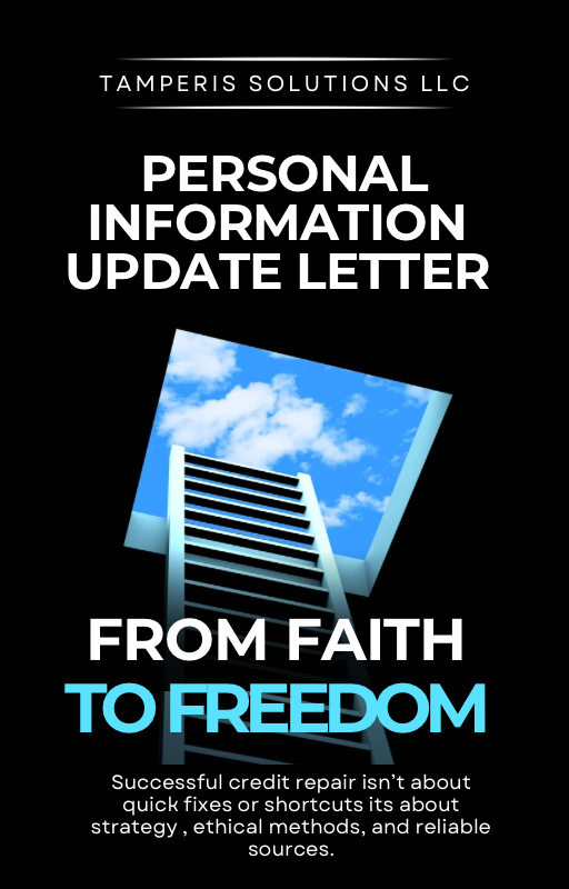 Personal Information Update Letter ( Disputes Of Inaccuracy)